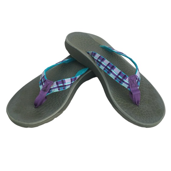 Chaco Flip Flop Rubber Sandals Reversiflip Interchangeable Upper Straps 9 - Picture 3 of 8